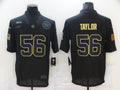 Men's New York Giants Lawrence Taylor #56 Black Player Game Jerseys
