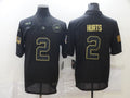 Men's Philadelphia Eagles Jalen Hurts #2 Black Team Game Jerseys
