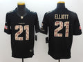 Men's Dallas Cowboys Ezekiel Elliott #21 Black Game Team Jerseys