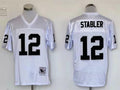 Men's Oakland Raiders Ken Stabler Mitchell & Ness White Legacy Replica Jerseys