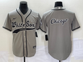 Men's Chicago White Sox Gray Replica Game Jerseys Joint Edition