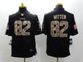 Men's Dallas Cowboys Jason Witten #82 Black Player Game Jerseys