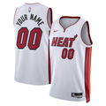 Men's Miami Heat Custom White Swingman Jerseys - Icon Edition