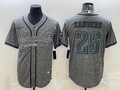Men's Philadelphia Eagles Miles Sanders #26 Gray Player Jerseys Joint Edition