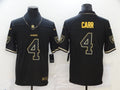 Men's Las Vegas Raiders #4 Derek Carr Black Jerseys