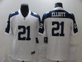 Men's Dallas Cowboys #21 Ezekiel Elliott White Game Jerseys