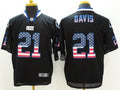 Men's Indianapolis Colts Vontae Davis #21 Black Game Jerseys