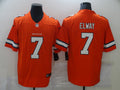 Men's Denver Broncos John Elway #7 Orange Game Player Jerseys