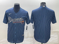 Men's Atlanta Braves Blue Replica Blank Jerseys