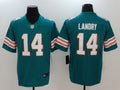 Men's Miami Dolphins Jarvis Landry #14 Green Game Player Jerseys