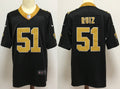 Men's New Orleans Saints Cesar Ruiz #51 Black Game Jerseys