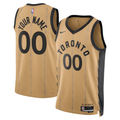 Men's Toronto Raptors Gold 2023/24 Custom Swingman Jerseys - City Edition