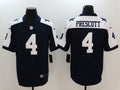 Men's Dallas Cowboys #4 Dak Prescott Navy Game Jerseys