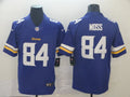 Men's Minnesota Vikings Randy Moss #84 Purple Game Jerseys