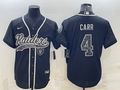 Men's Las Vegas Raiders Derek Carr #4 Black RFLCTV Limited Jerseys Joint Edition