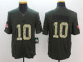 Men's New York Giants Eli Manning #10 Army Green Game Jerseys