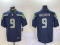 Men's Seattle Seahawks Kenneth Walker III #9 Navy Player Game Jerseys