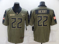 Men's Tennessee Titans Derrick Henry #22 Brown Game Jerseys