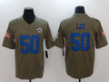 Men's Dallas Cowboys Sean Lee #50 Brown Game Jerseys