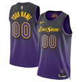 Men's Los Angeles Lakers Purple 2024/25 Custom Swingman Jerseys - City Edition