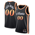Men's Atlanta Hawks Black 2022/23 Swingman Custom Jerseys - City Edition