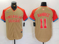 Men's American League Jose Ramirez #11 Cream 2024 MLB All-Star Game Limited Player Jerseys