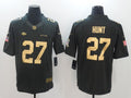 Men's Kansas City Chiefs Karim Hunt #27 Black Game Player Jerseys
