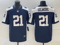 Men's Dallas Cowboys Stephon Gilmore #21 Navy Player Jerseys