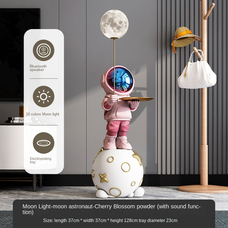 Astronaut Floor Lamp – Moon & Balloon LED Decorative Light for Living Room, Bedroom & Entryway