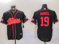 Men's San Francisco 49ers Deebo Samuel #19 Black Game Player Jerseys