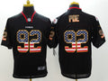 Men's Kansas City Chiefs Dontari Poe #92 Black Game Jerseys