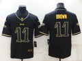 Men's Philadelphia Eagles A.J. Brown #11 Black Game Player Jerseys