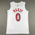 Men's Philadelphia 76ers Tyrese Maxey #0 White 2022/23 Swingman Jerseys - City Edition