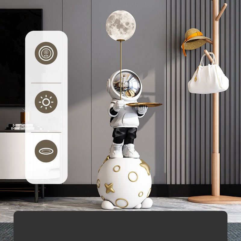 Astronaut Floor Lamp – Moon & Balloon LED Decorative Light for Living Room, Bedroom & Entryway