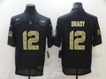 Men's Tampa Bay Buccaneers #12 Tom Brady Black Player Game Jerseys