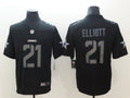 Men's Dallas Cowboys Ezekiel Elliott #21 Black Team Game Jerseys