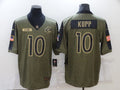 Men's Los Angeles Rams Cooper Kupp #10 Brown Game Jerseys