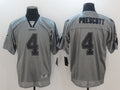 Men's Dallas Cowboys Dak Prescott #4 Gray Team Game Jerseys