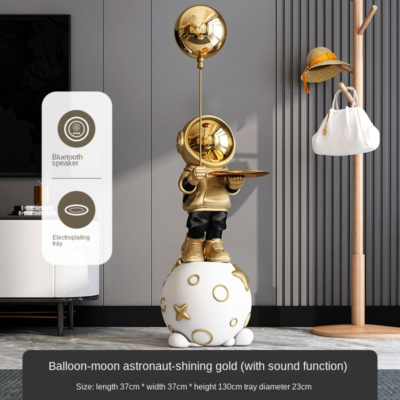 Astronaut Floor Lamp – Moon & Balloon LED Decorative Light for Living Room, Bedroom & Entryway