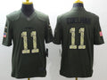 Men's New England Patriots Julian Edelman #11 Army Green Game Jerseys