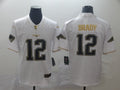Men's New England Patriots Tom Brady #12 White Game Player Jerseys