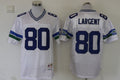 Men's Seattle Seahawks Steve Largent Mitchell & Ness White Legacy Replica Jerseys