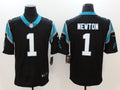 Men's Carolina Panthers Cam Newton #1 Black Game Jerseys