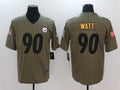 Men's Pittsburgh Steelers T.J. Watt #90 Brown Player Jerseys