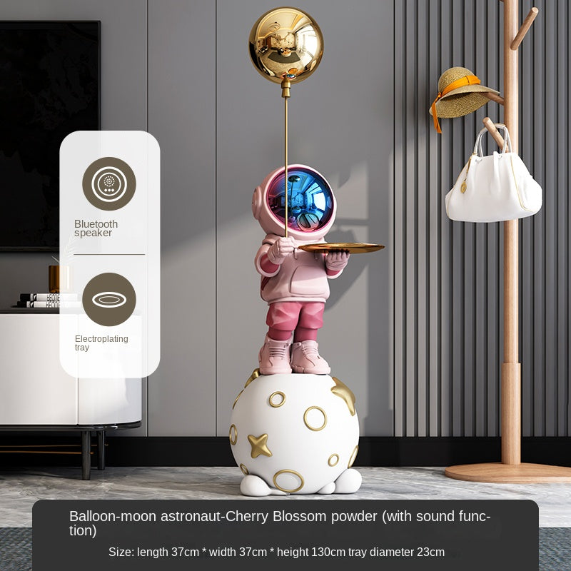 Astronaut Floor Lamp – Moon & Balloon LED Decorative Light for Living Room, Bedroom & Entryway