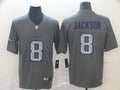 Men's Baltimore Ravens Lamar Jackson #8 Gray Player Game Jerseys