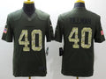 Men's Arizona Cardinals Pat Tillman #40 Army Green Game Jerseys