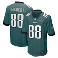Men's Philadelphia Eagles Dallas Goedert #88 Midnight Green Super Bowl LVII Patch Game Jerseys