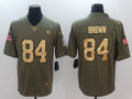 Men's Pittsburgh Steelers Antonio Brown #84 Brown Player Game Jerseys