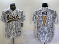 Men's New Orleans Saints Taysom Hill #7 Arctic Camo 2024 Salute to Service Player Jerseys